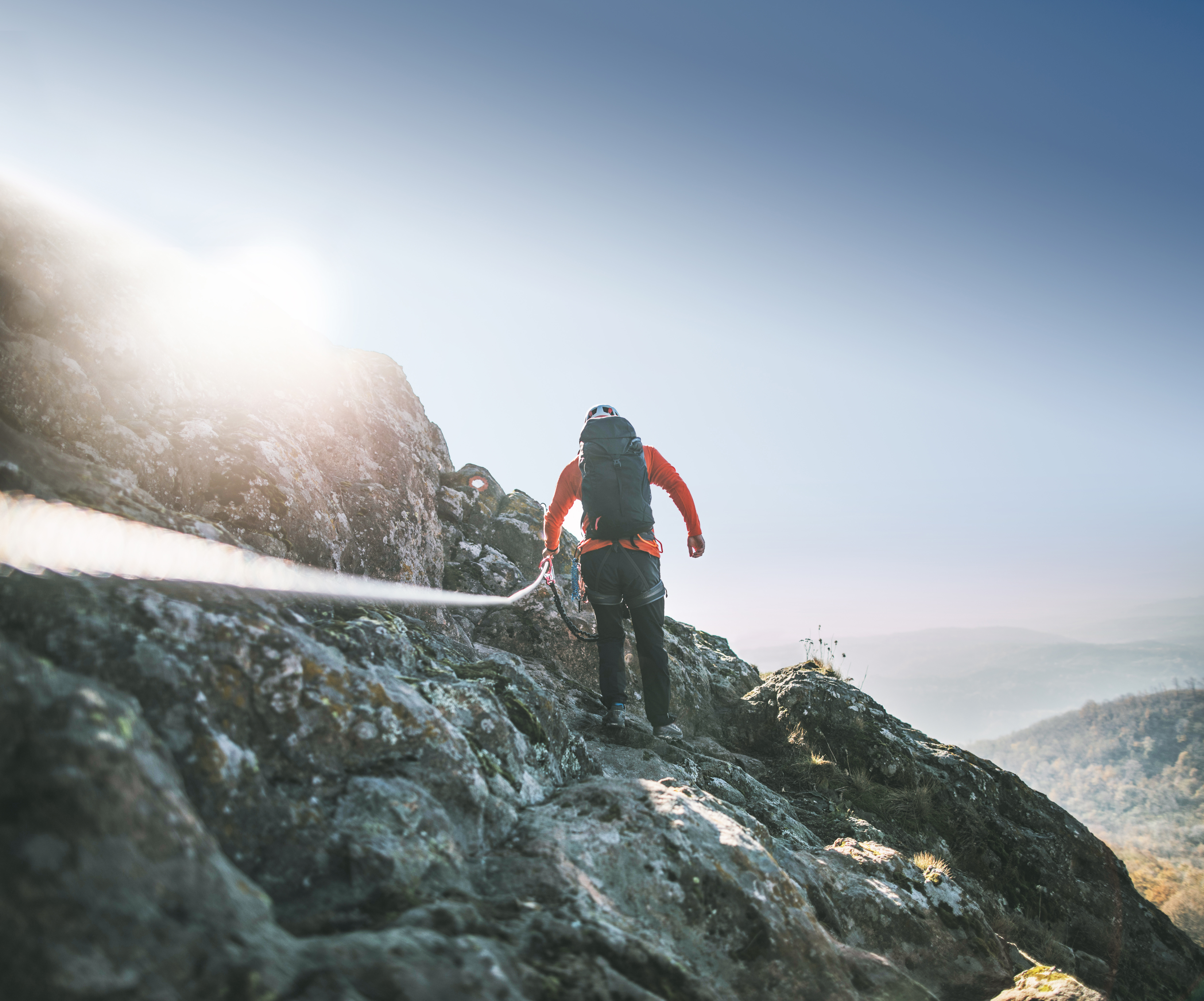 Picture showing a hiker