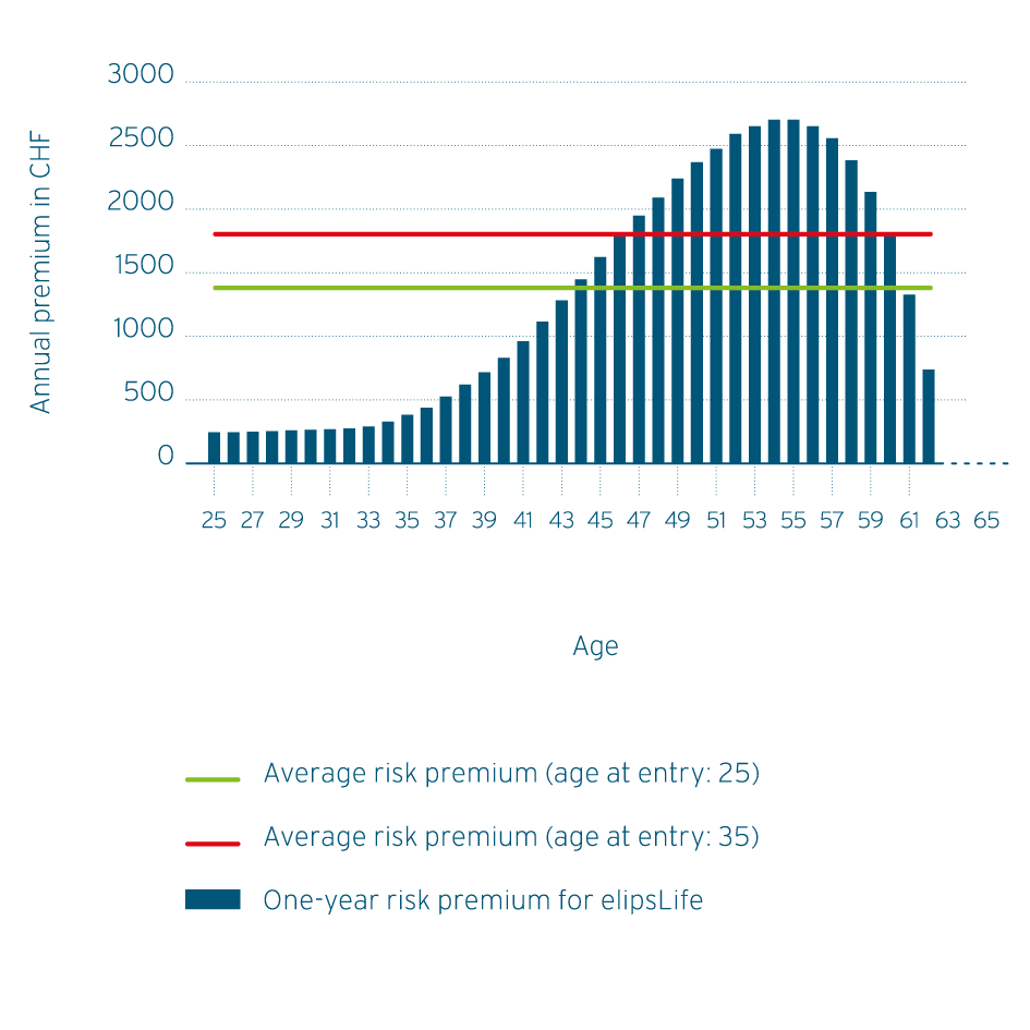 Example of a risk-adjusted premium structure: occupational disability pension